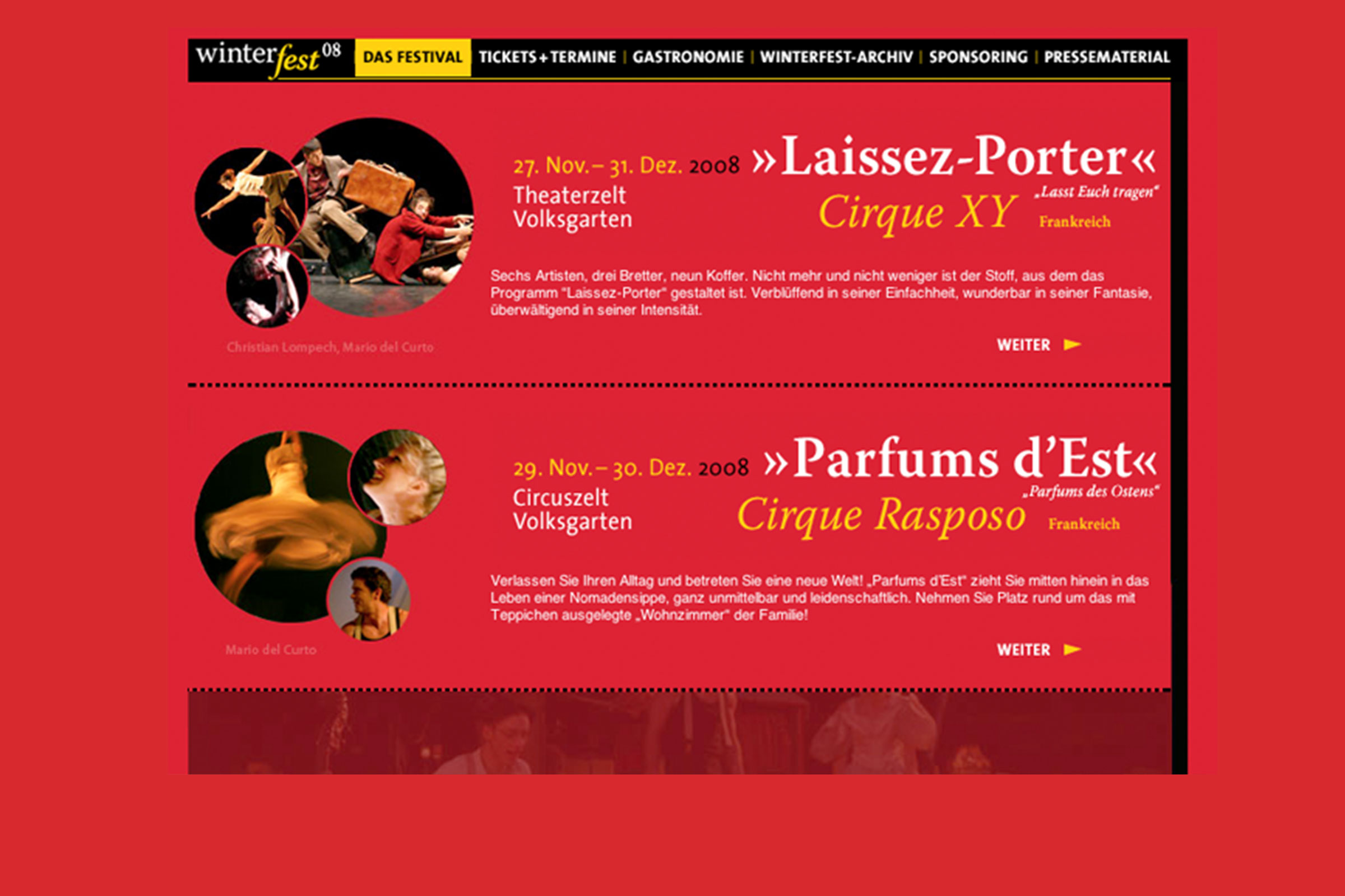 Winterfest im Volksgarten Salzburg, Website