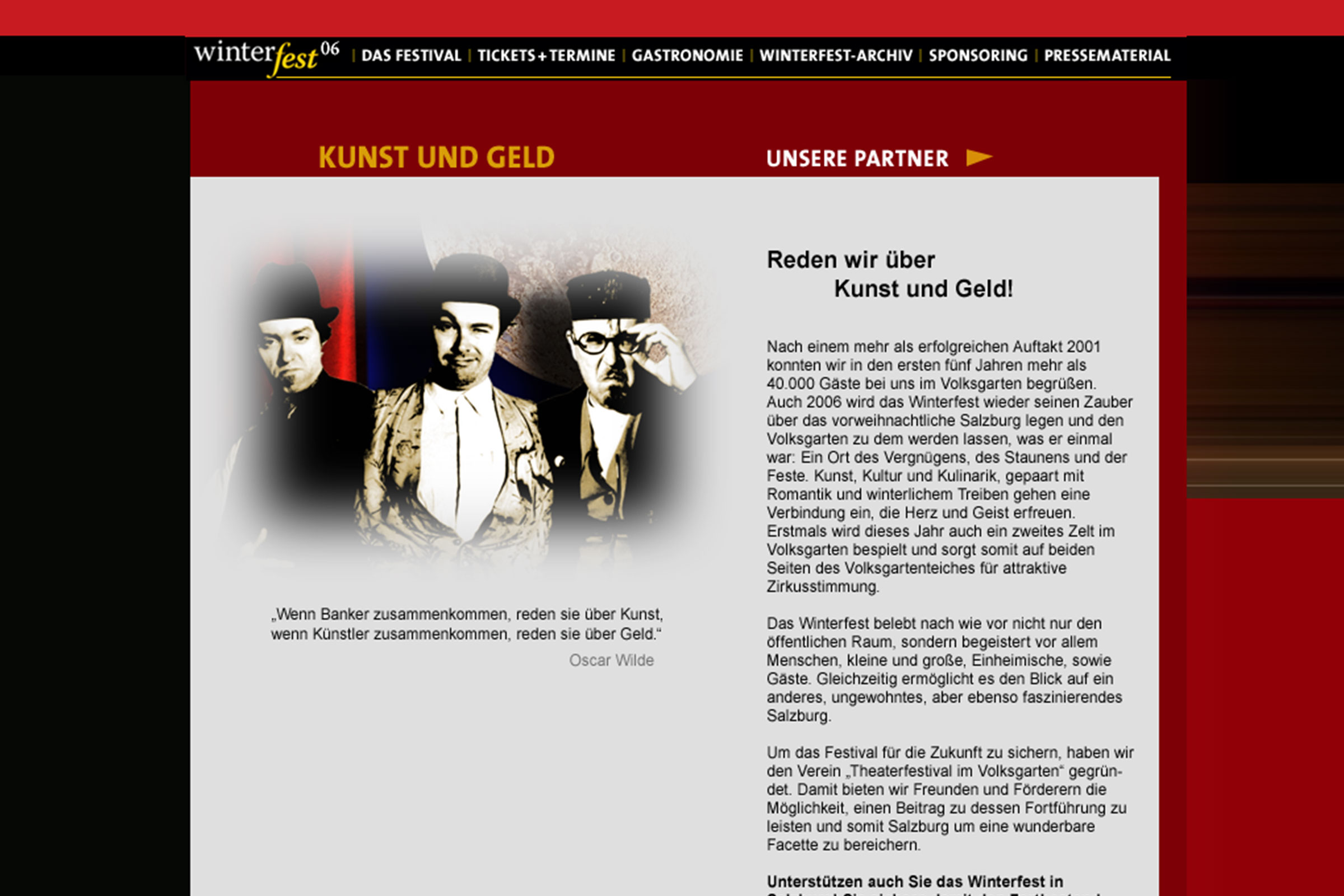 Winterfest im Volksgarten Salzburg, Website