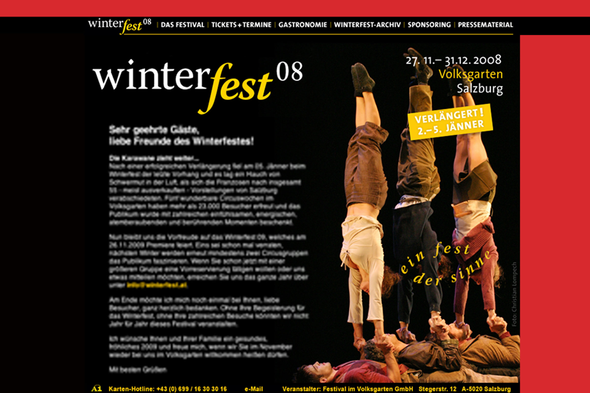 Winterfest im Volksgarten Salzburg, Website